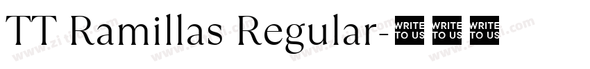 TT Ramillas Regular字体转换 TT Ramillas Regular字体转换
